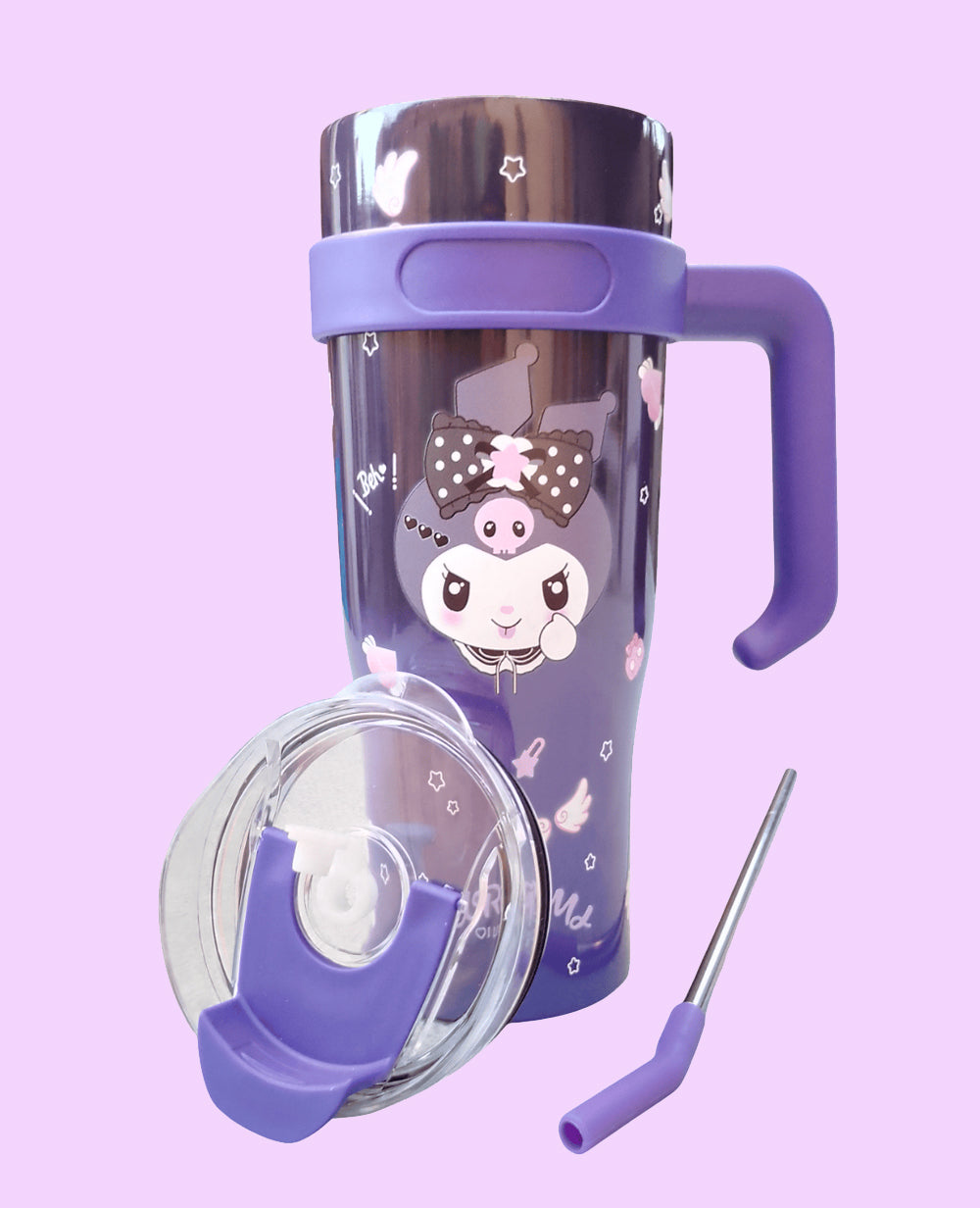 Stainless steel tumbler + Kuromi cartoon design
Stainless steel tumbler + premium insulated body